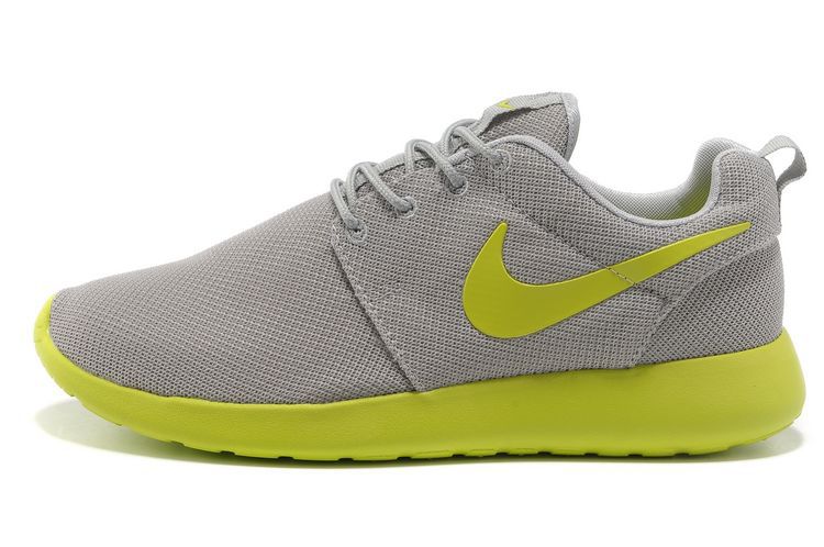 nike Roshe running chaussures hommes verts gris (1)